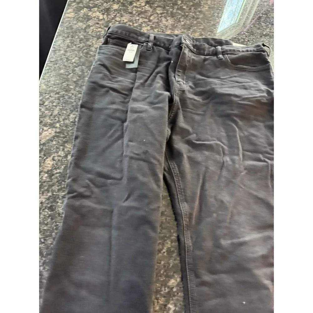 Banana Republic Loose Fit Jeans 40x34 Charcoal Black Wash Denim Plants NWT‎